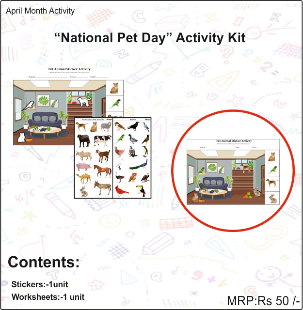 "National Pet Day" Activity Kit