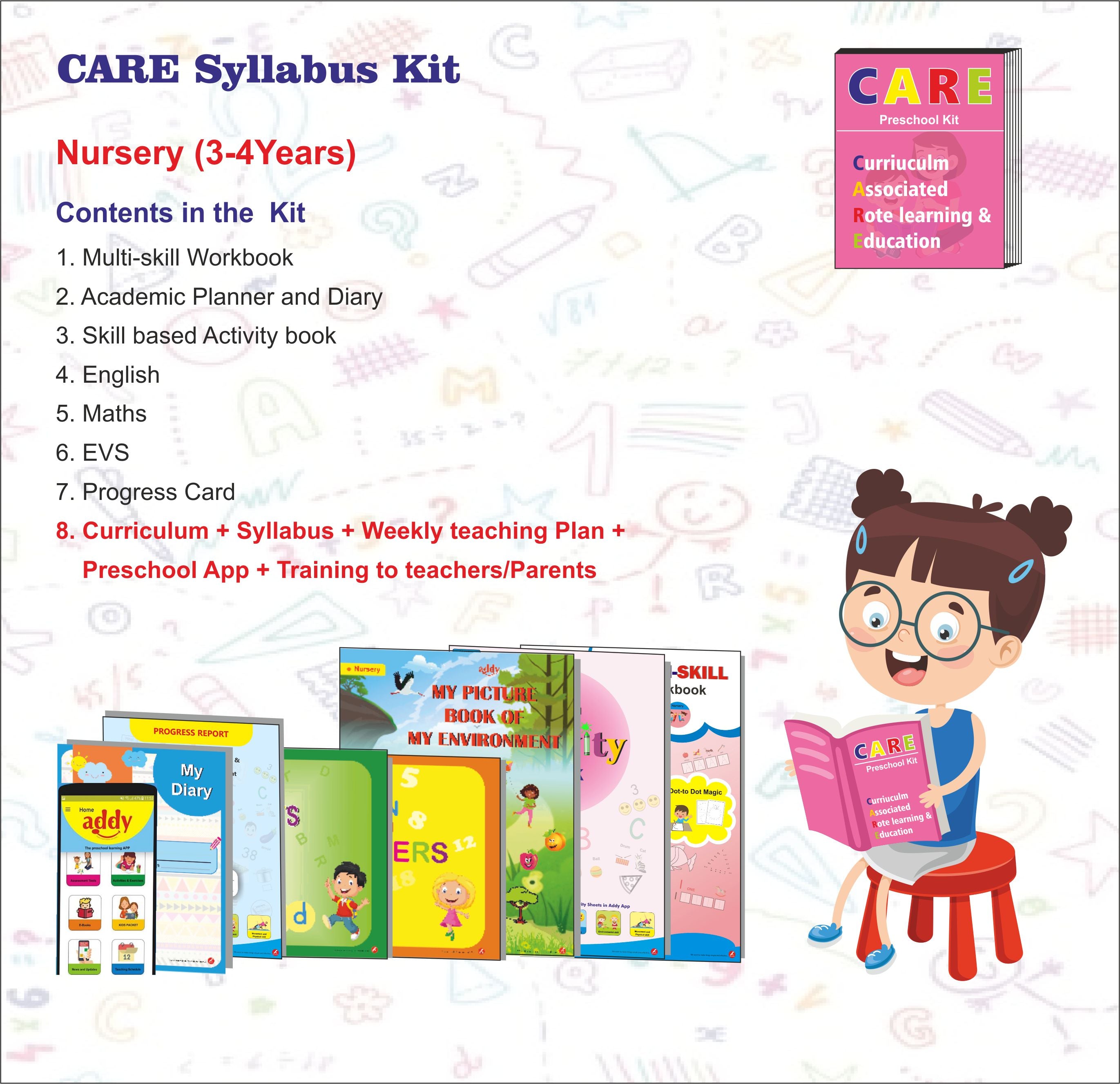 Preschool Program Kit CARE Syllabus Kit for Nursery - – Our Preschool Hub