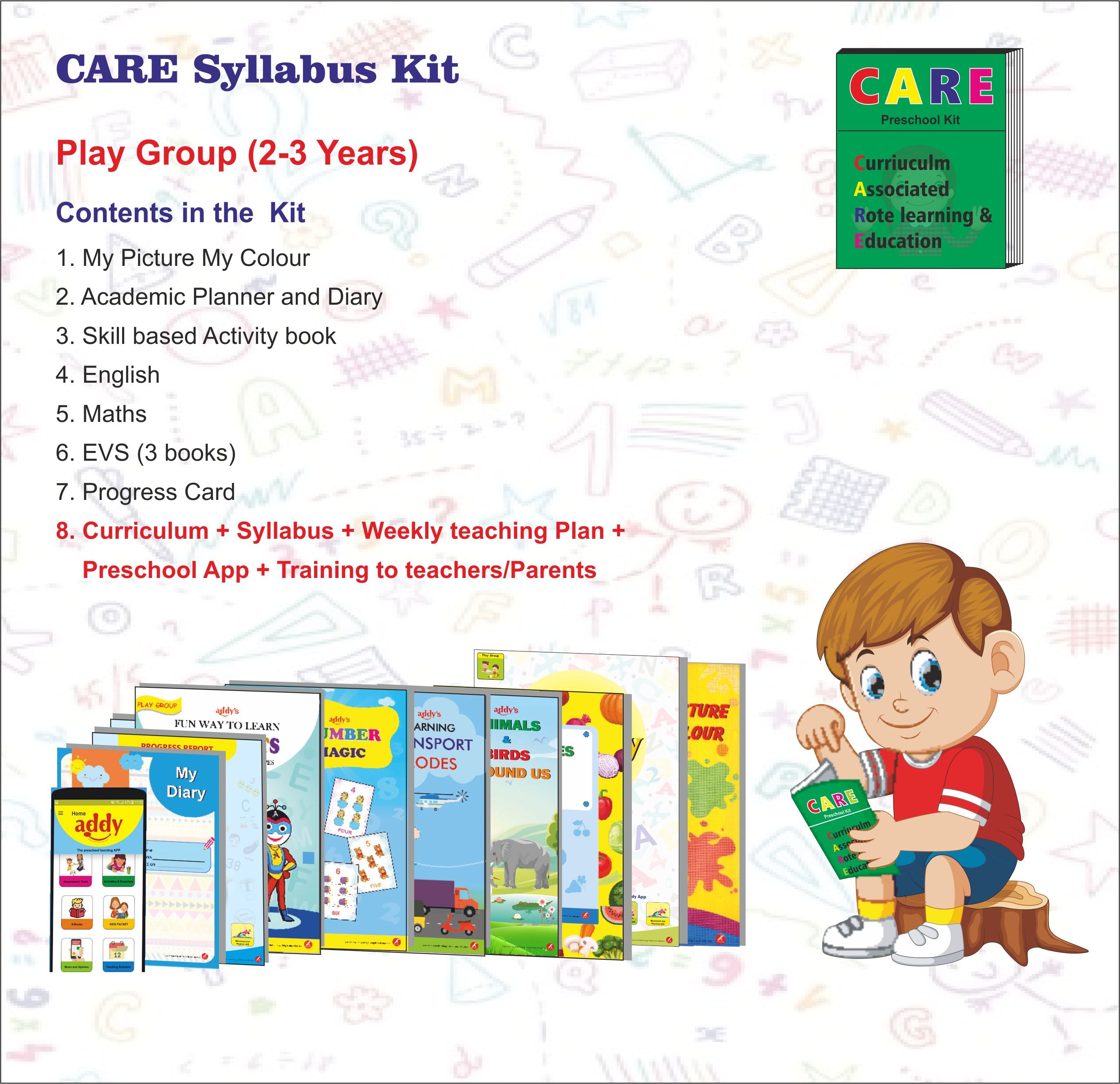 Preschool Program Kit CARE Syllabus Kit for Play Group - – Our Preschool Hub