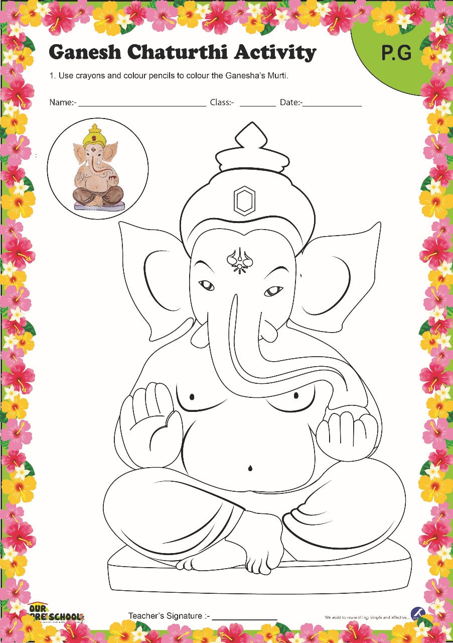 ganesh Chaturthi worksheet - 2