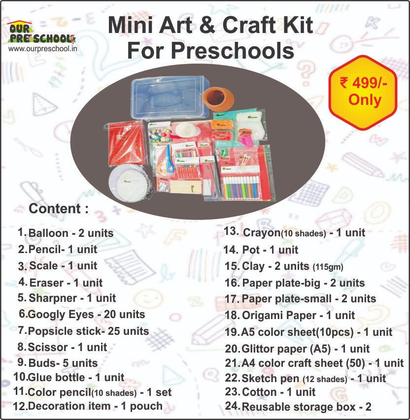 Mini Art & Craft Kit for Preschool